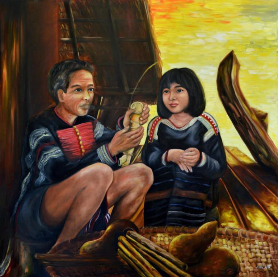 Sắc màu Tây Nguyên trong tranh của họa sĩ Y Nhi Ksor  Báo Đắk Lắk điện tử