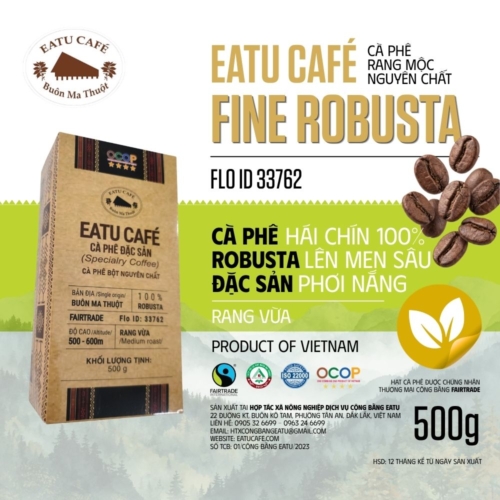 Eatu Cafe - Cà phê đặc sản - Hộp 500g