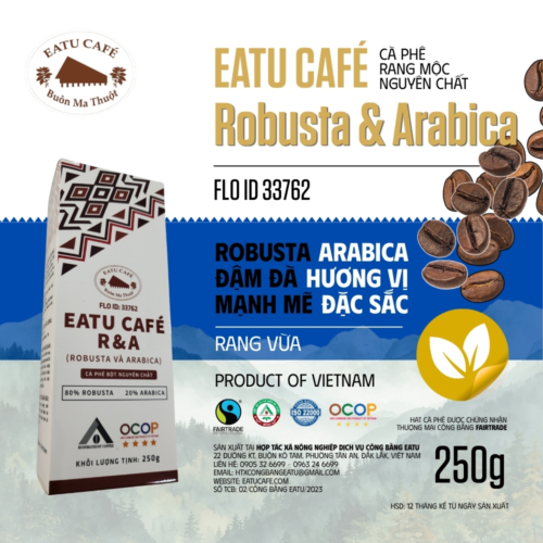 Eatu Cafe - Cà phê R&A - Hộp 250g