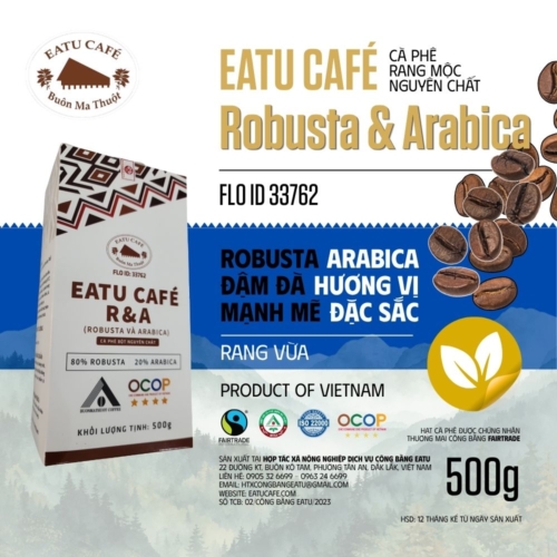 Eatu Cafe - Cà phê R&A - Hộp 500g