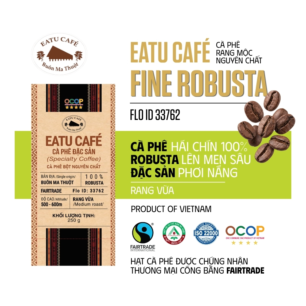 Eatu Cafe - Cà phê đặc sản - Hộp 250g